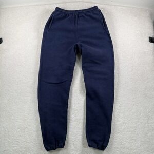 Vtg 90s LL Bean X Russell Athletic Sweatpants Woman's Med Navy Heavy Cotton USA